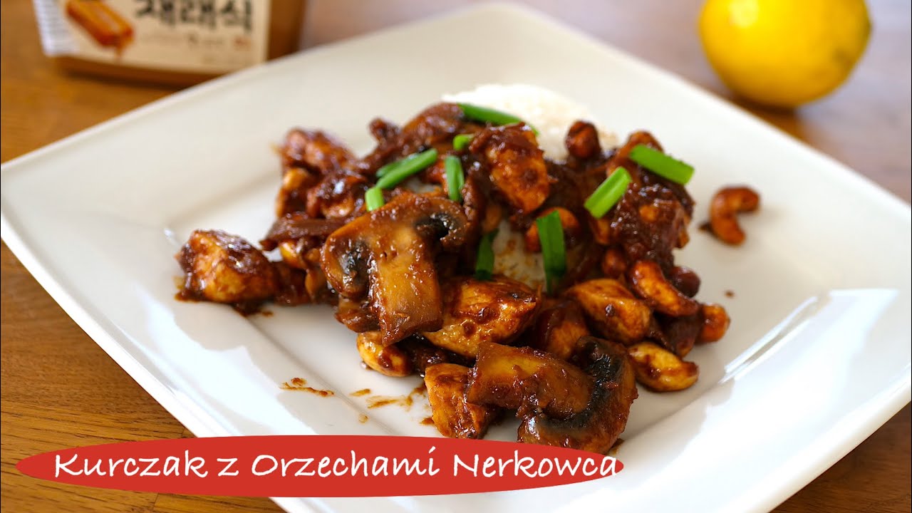 Kurczak z Orzechami Nerkowca - Azjatyckie Danie z Chrupkimi Orzechami Na Szybko - Kuchnia Orientalna