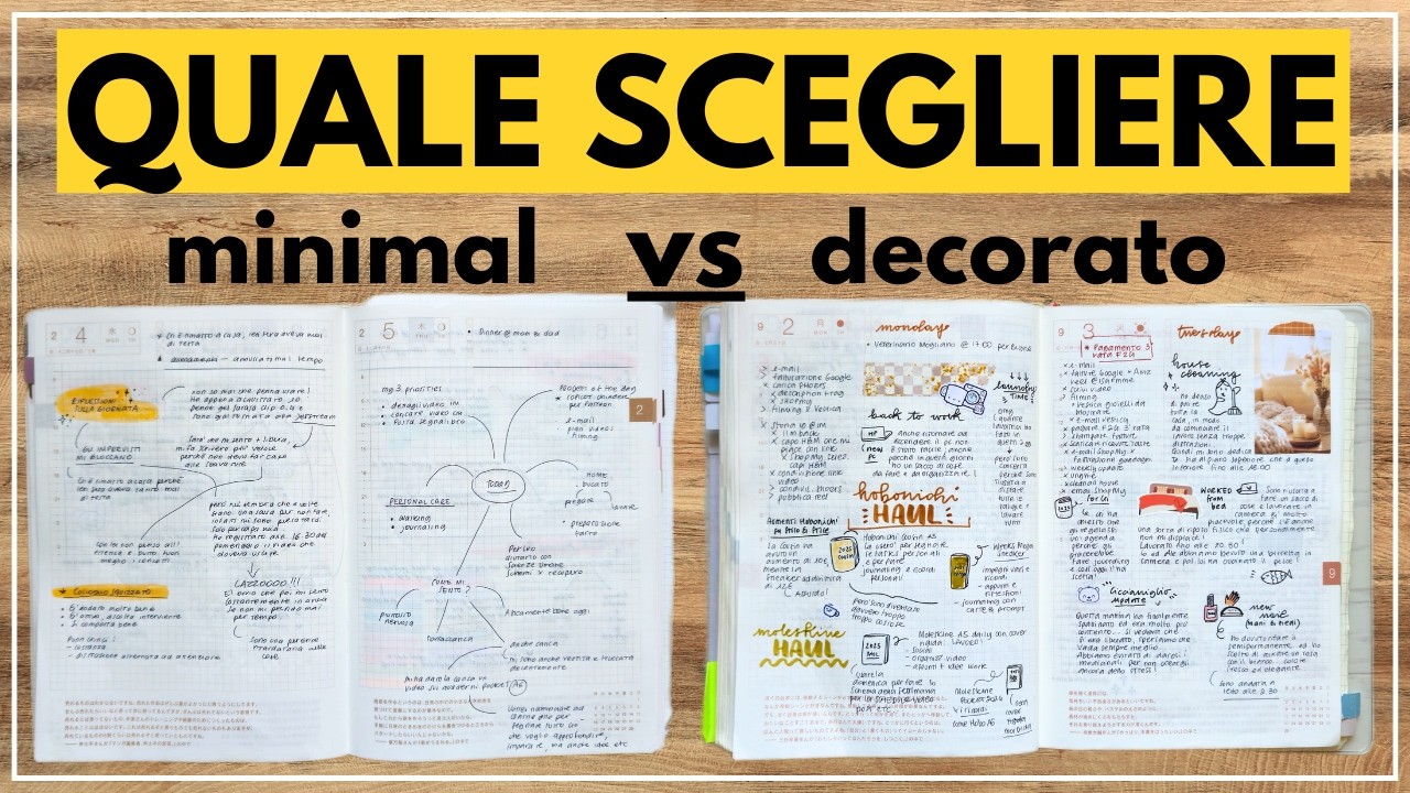 Agenda in stile minimal o decorato? Ti aiuto a scegliere!