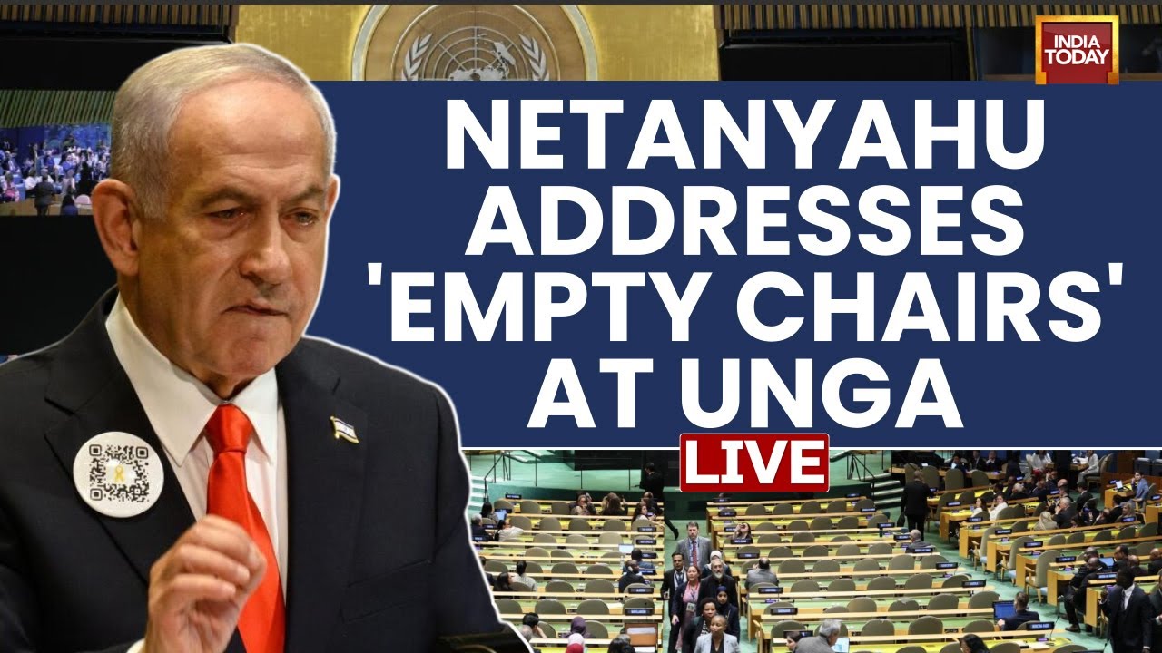 Netanyahu UN Speech: Benjamin Netanyahu UNGA Addresses LIVE | Gaza | Palestine | Middle East | LIVE