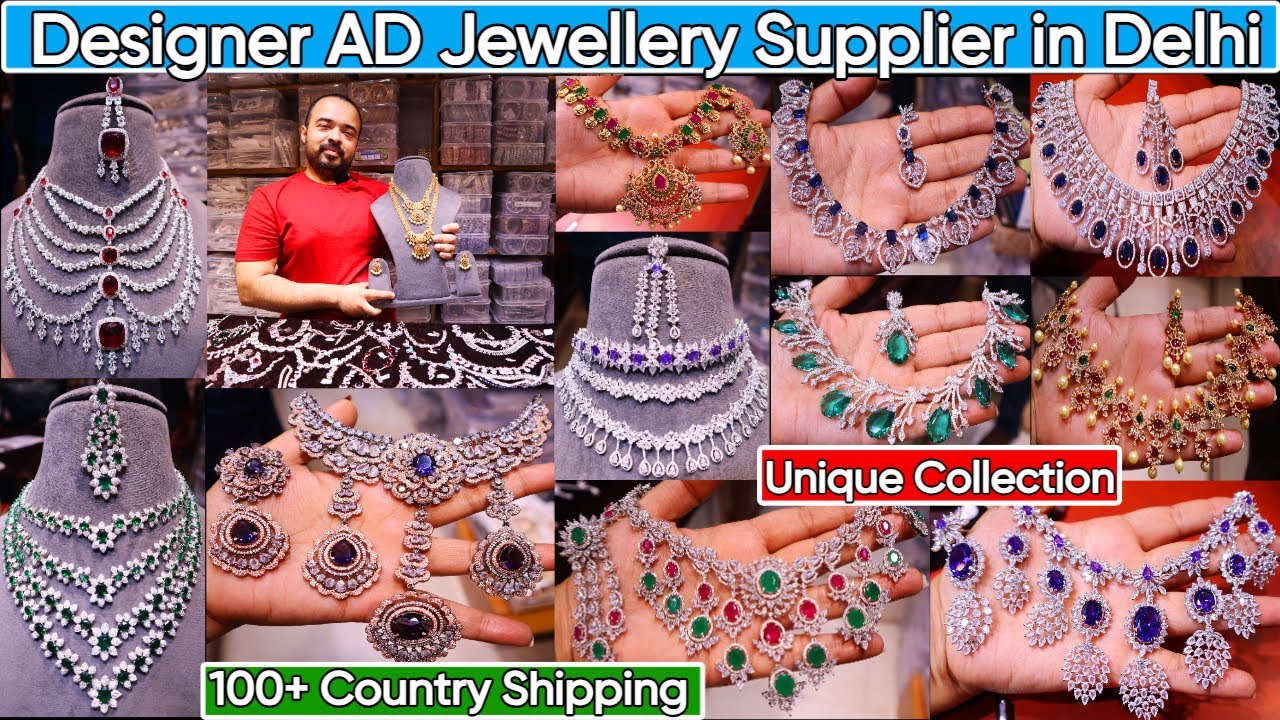 Exclusive Bridal AD Jewellery Collection 2024 | Premium & Designer American Diamond Jewellery Delhi