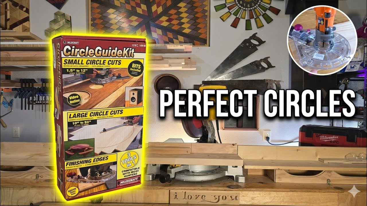 Ух ты! Я использовала свой набор направляющих Milescraft Circle, получилось просто потрясающе.