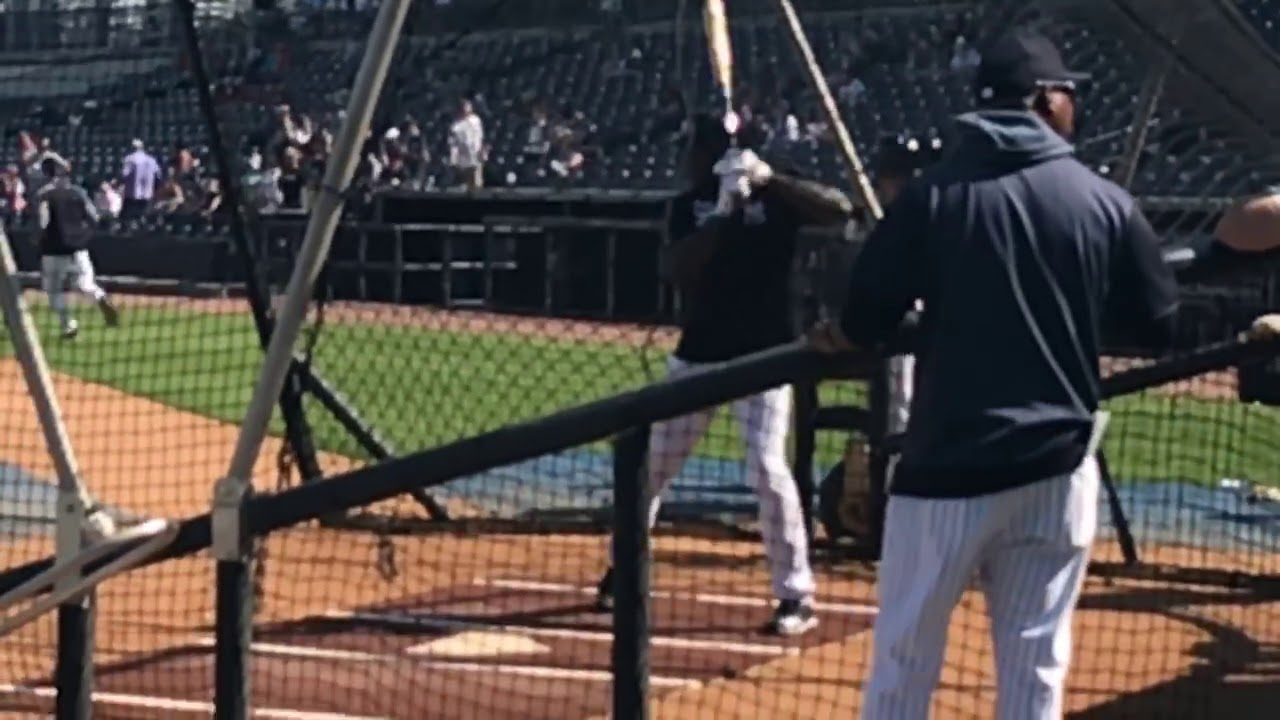 Yankees&rsquo; Estevan Florial's BP in slow motion