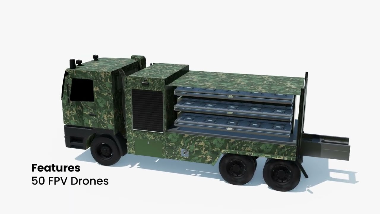 Heisha’s Multi-Layer Vehicle Dock Powers Truck-Based Deployment of Unibird FPV (AI + Swarm Control)