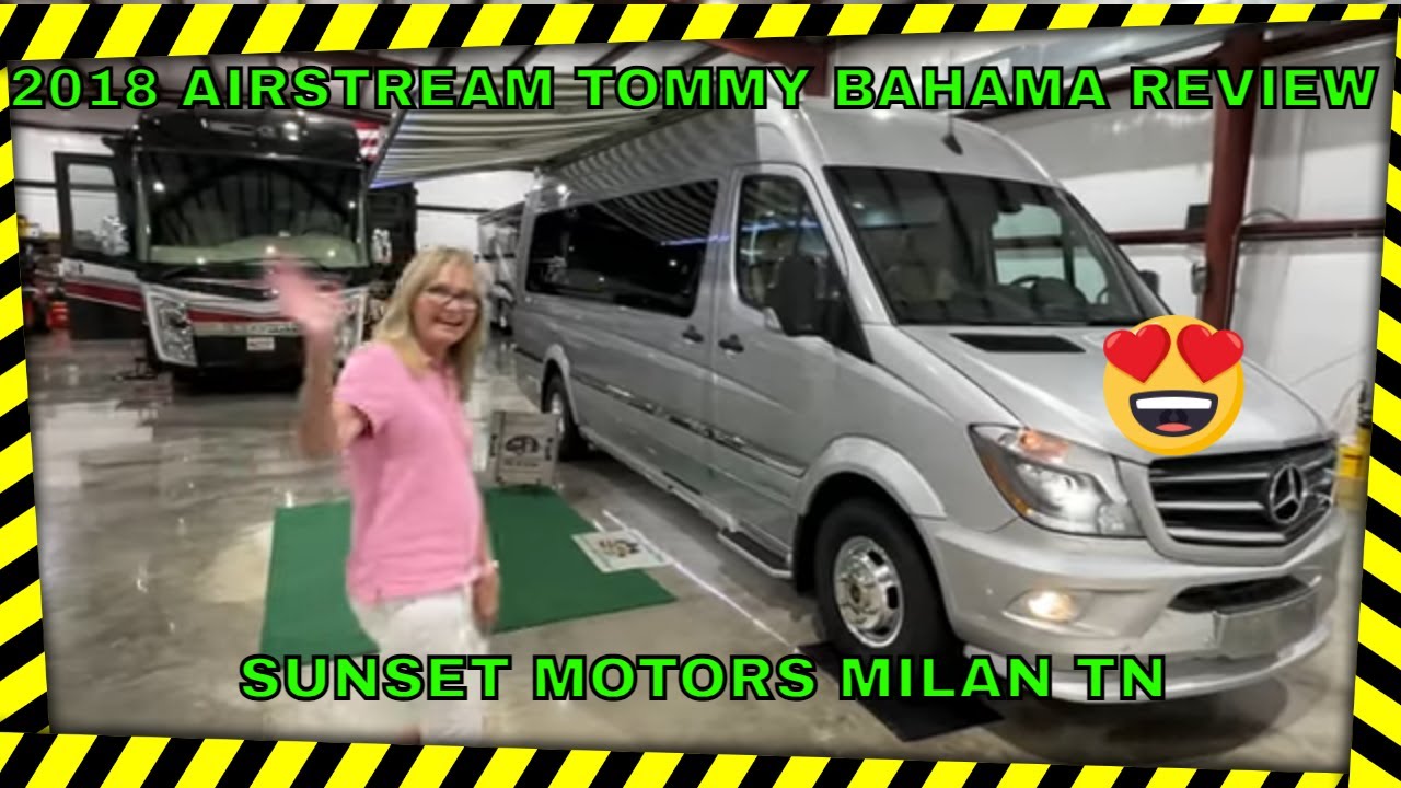 2018 AIRSTREAM EXT LOUNGE TOMMY BAHAMA CLASS B DIESEL RV FOR SALE REVIEW WWW.SUNSETMOTORS.COM