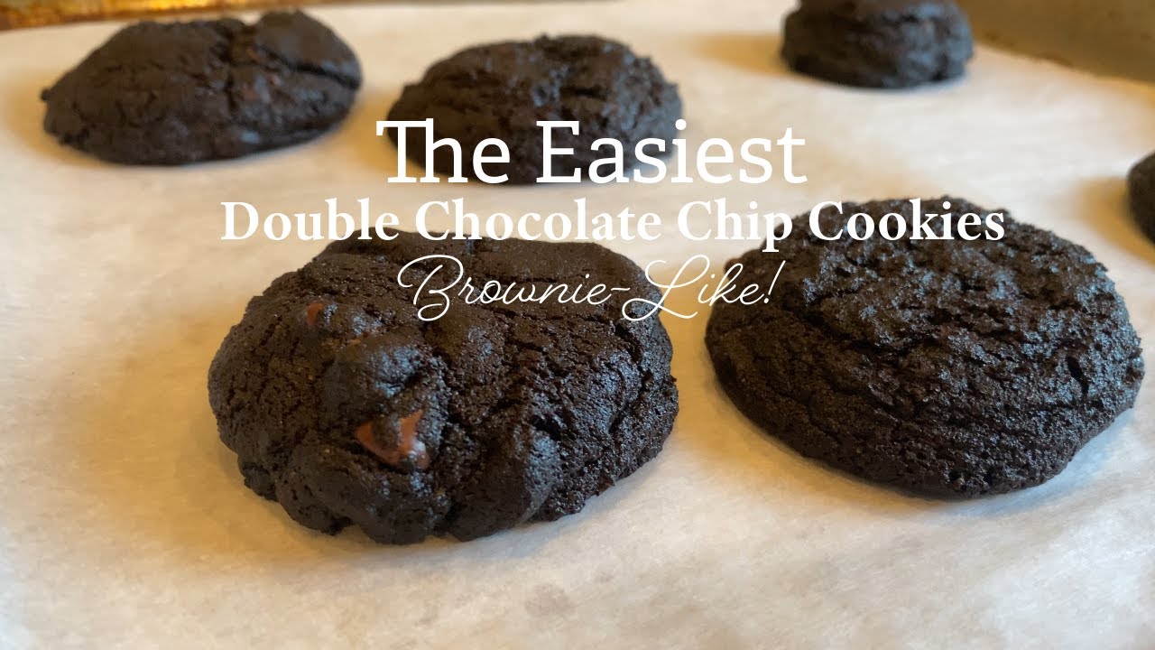 Brownie + Cookie = These Double Chocolate Chunk Cookies