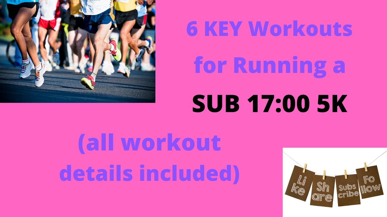 How to run a Faster 5k (SUB 17:00) || 6 KEY Workouts #5krun #5ktraining #runningcommunity
