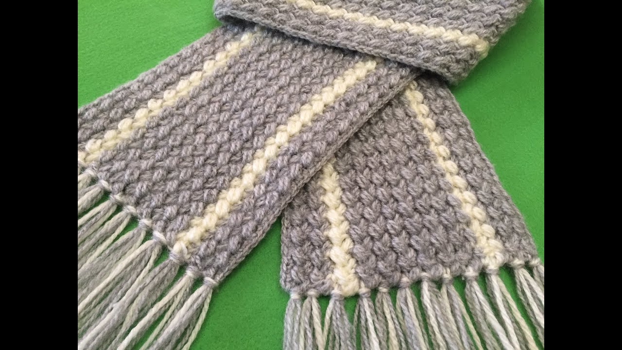 Easy Scarf | Crochet Scarf | One Row Repeat