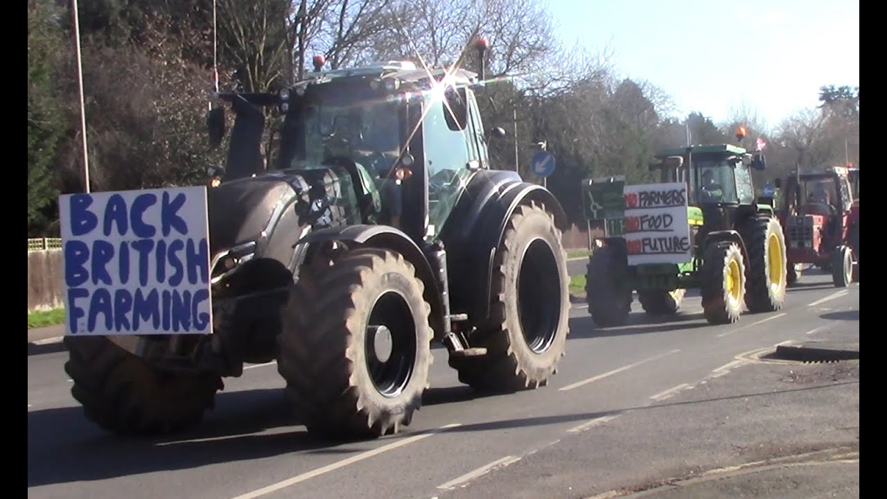 Back British Farming Protest in Leicester 2nd Feb 2025