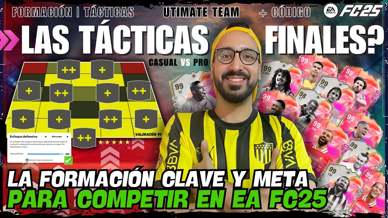 ✅ ESTAS SON LAS MEJORES TACTICAS PARA COMPETIR EN EA FC25 4-4-2 META