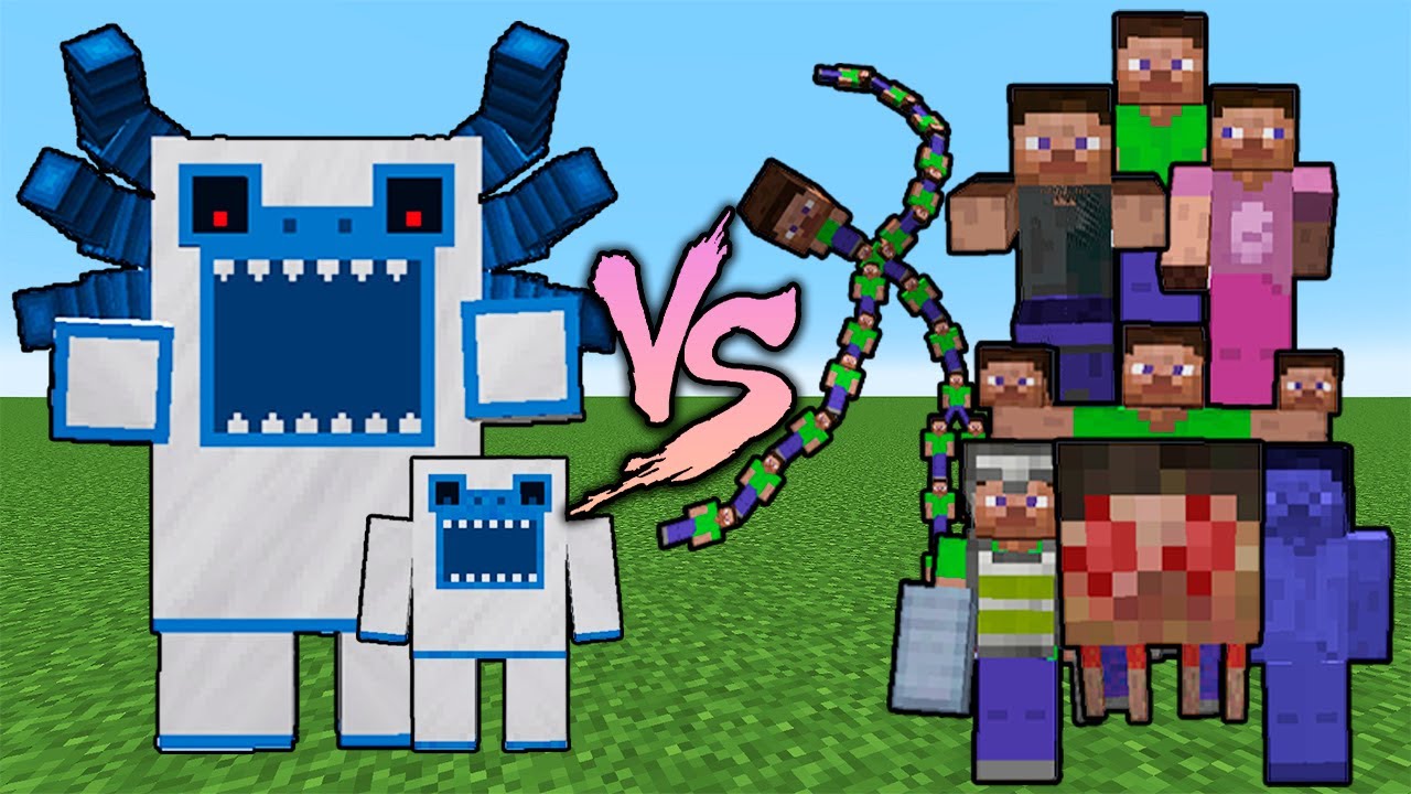 Alpha Yeti vs All Steve I Twilight Forest Mobs and Every Steve Mobs Fight
