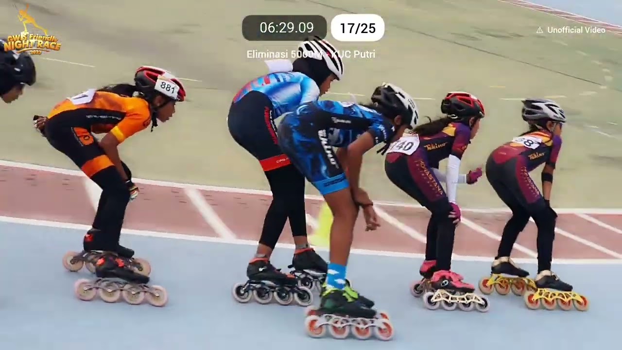 Eliminasi 5K KUC Putri Speed, Lomba Sepatu Roda GWIS Friendly Match 2023 #inlineskate
