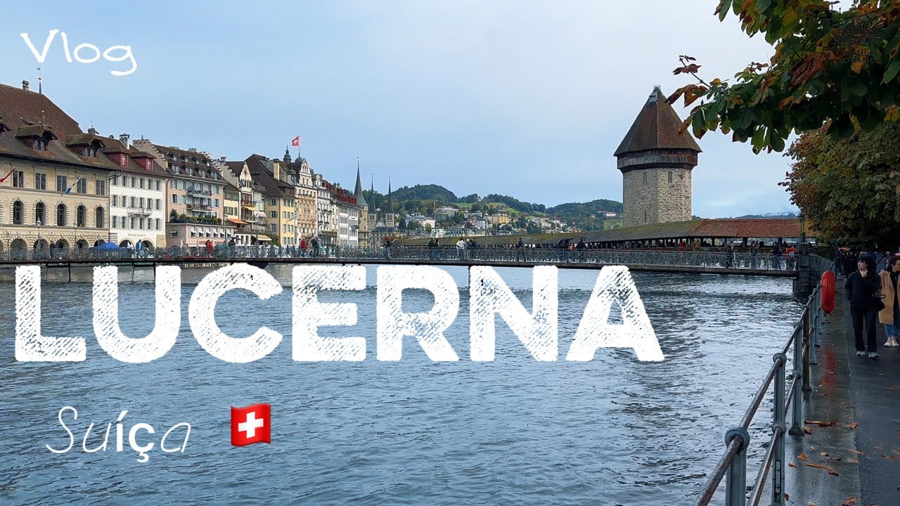 A melhor cidade do mundo | Passeio a pé por Lucerna em um dia lindo 🤩 🇨🇭