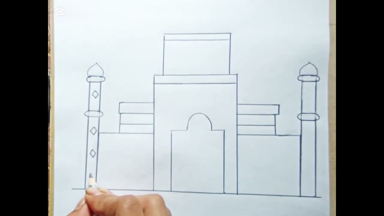 সহজে মসজিদ আঁকানো 
