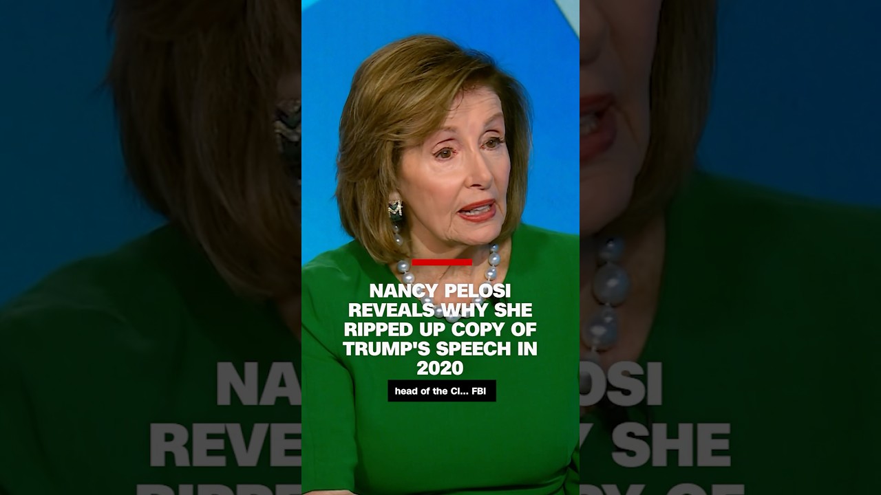 Nancy Pelosi reveals why she ripped up copy of Trump's speech in 2020