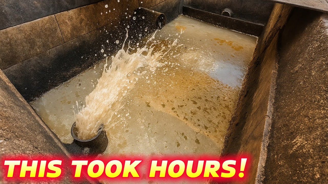 ROTTEN GREASE TRAP BLOCKED FOR YEARS, Then I Arrived. NIGHTMARE!