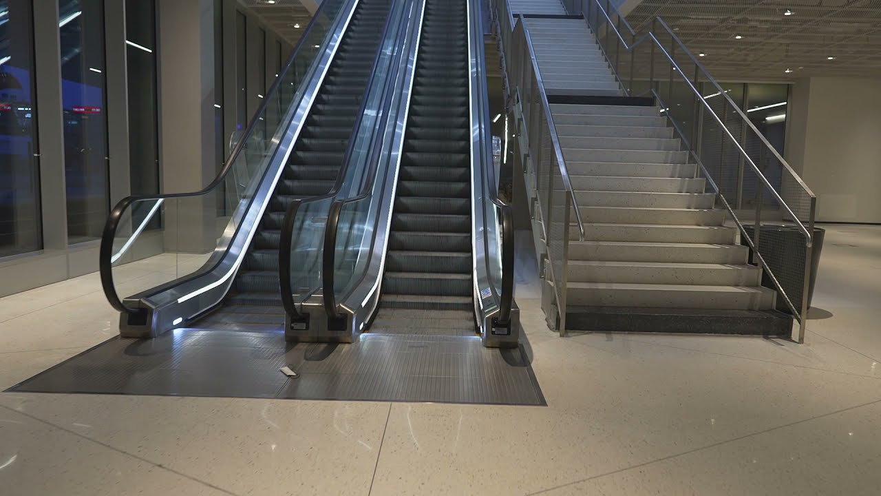 Sweden, Stockholm, V&auml;rtahamnen Ferry Terminal, 1X escalator