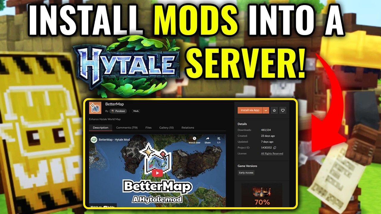 How To Install Mods Into A Hytale Server! FREE
