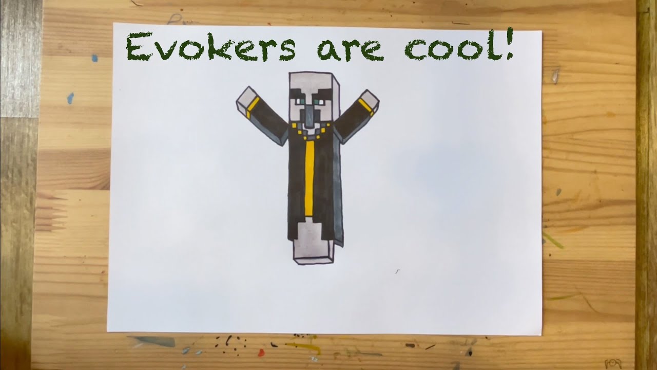 Drawing with Juni #178: How to draw an Evoker | Minecraft