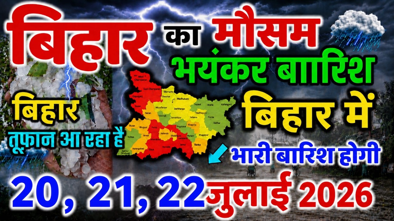 bihar weather today बिहार मौसम bihar weather today बिहार मौसम 20 July 2026 20 जुलाई 2026