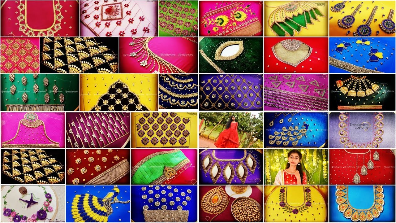 100 blouse sleeve and neck collection from the house of trendieviera costume🥰🥰🥰