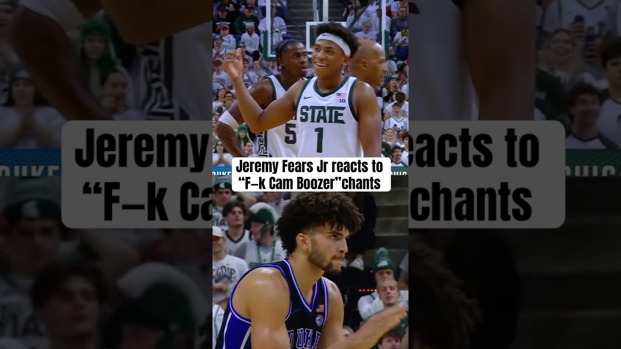 Fears Jr. hyping up MSU fans' chants 👀