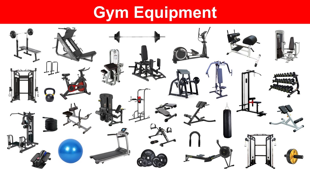 Gym Equipment Names In English With Pictures | जिम उपकरण | Gym Equipment Vocabulary