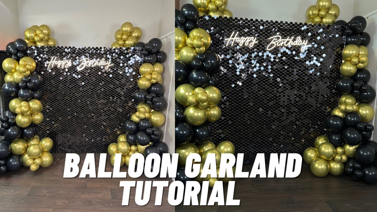 HOW TO: BASIC BALLOON GARLAND TUTORIAL  | Fancy Backdrop Review