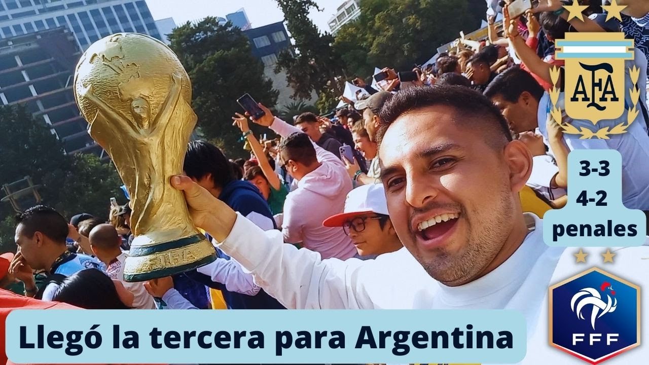 LA MEJOR FINAL QUE HE VISTO Argentina (4)3-3(2) Francia | Reacción desde el FAN FEST de la CDMX