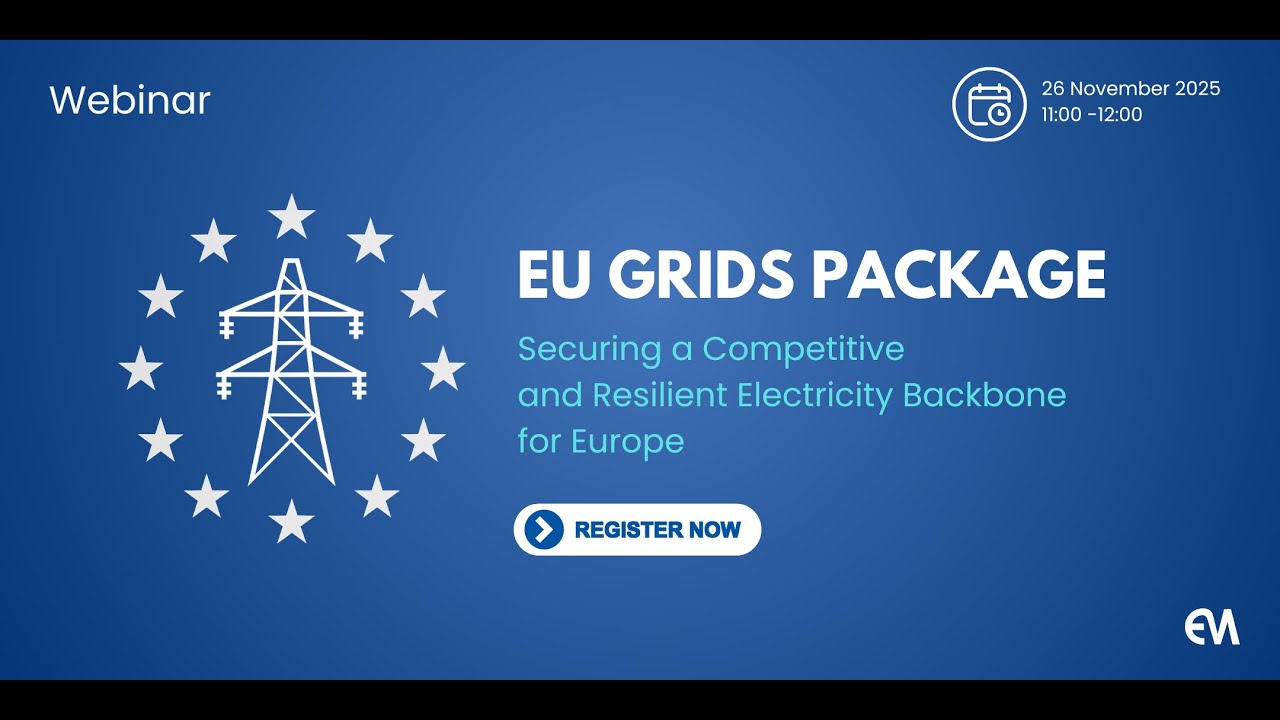 Webinar: EU GRIDS PACKAGE: Securing a Competitive and Resilient Electricity Backbone for Europe