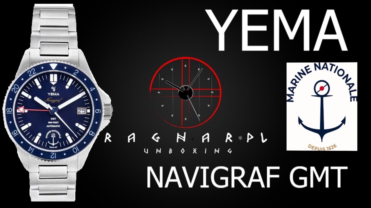 Zegarek YEMA NAVIGRAF -  diver GMT - recenzja, przymiarka, luma. Francuzi potrafią w zegarki 👌👌👌