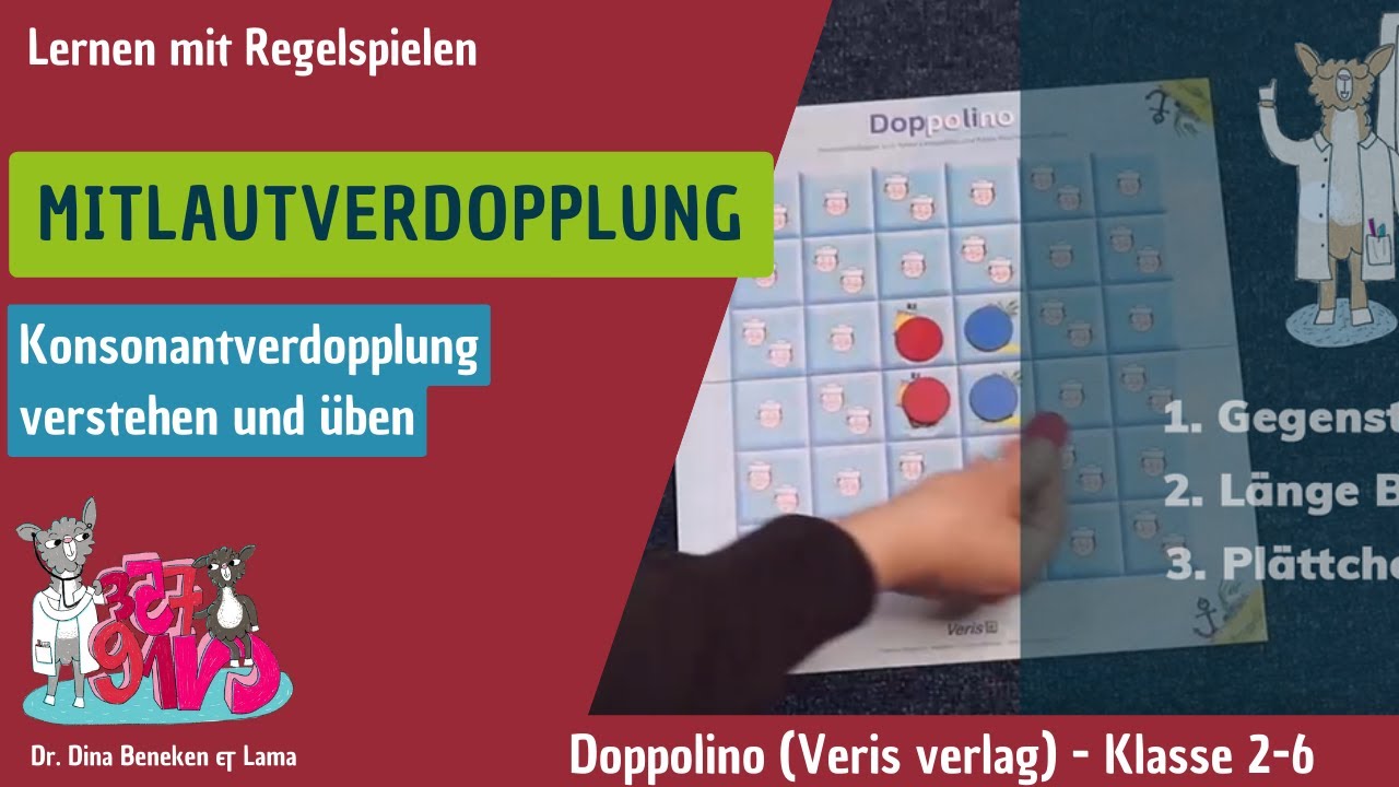 LRS Therapie - Spiele für die Praxis vorgestellt: Doppolino (gezielt die Mitlautverdopplung üben)