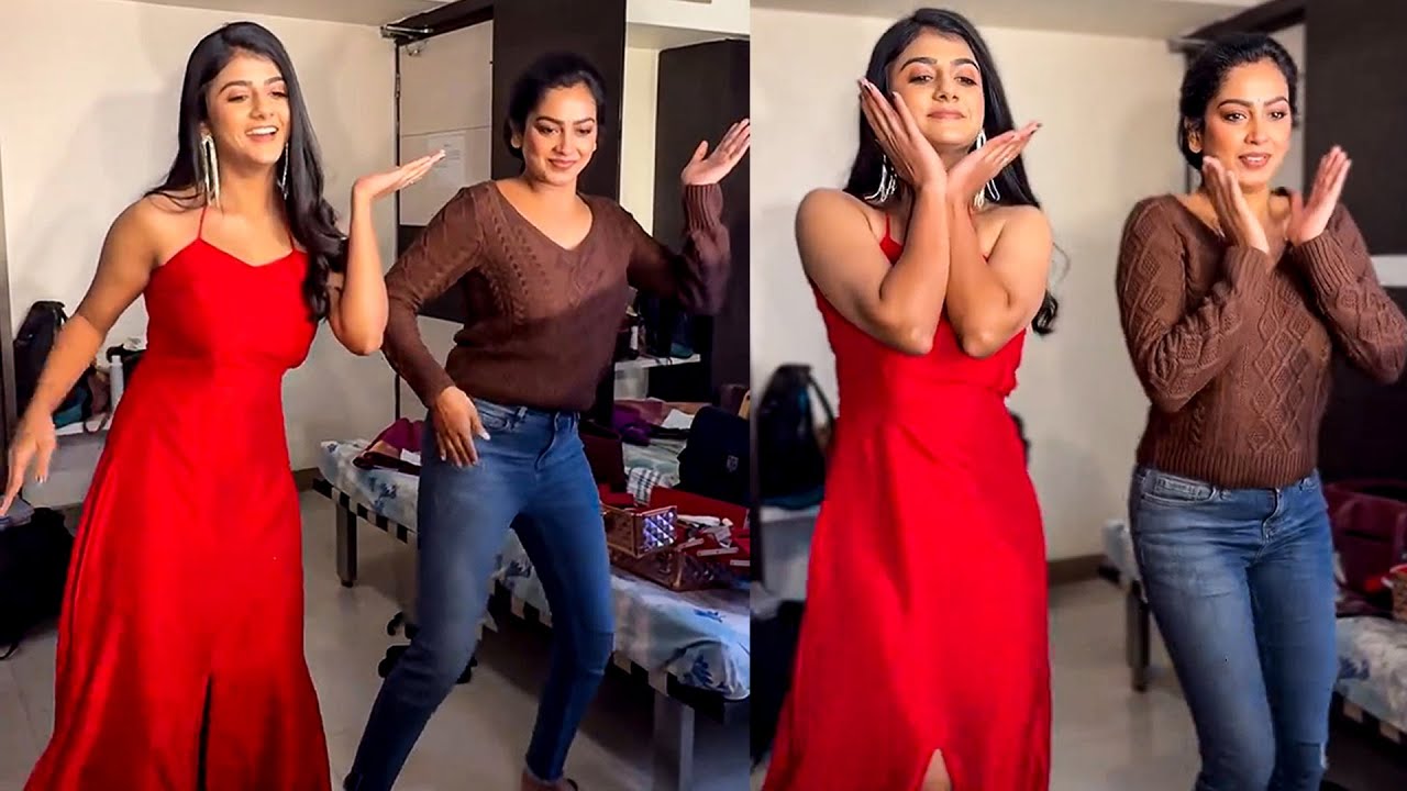 Gabriella & Swathi Dancing For Monica Song 🔥- Marumagal Serial Athirai | Moondru Mudichu Nandhini