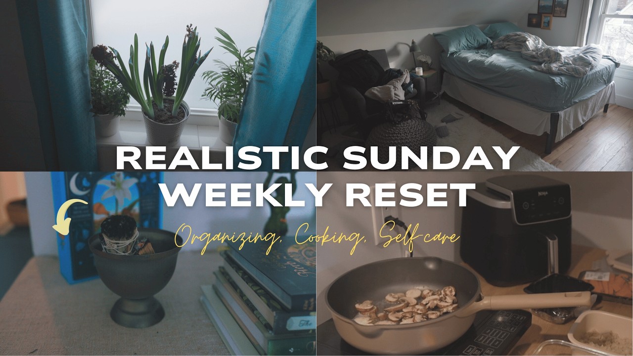 Gen X SUNDAY RESET ROUTINE:  self-care, cooking & organization motivation