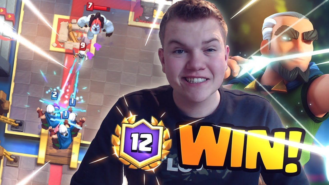 MAGIC ARCHER BROKEN?! 12 Win Prince Log Bait Deck LIVE Grand Challenge Gameplay - Clash Royale