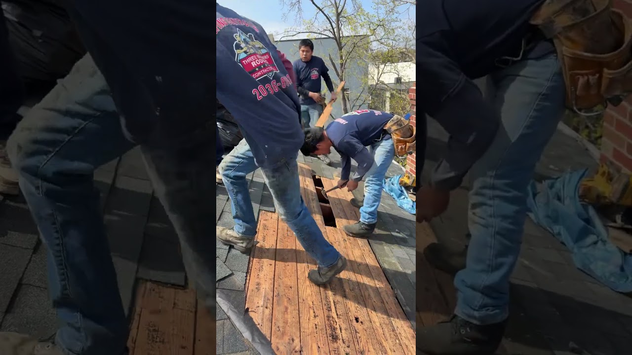 Asphalt shingles roof wind damage repair 