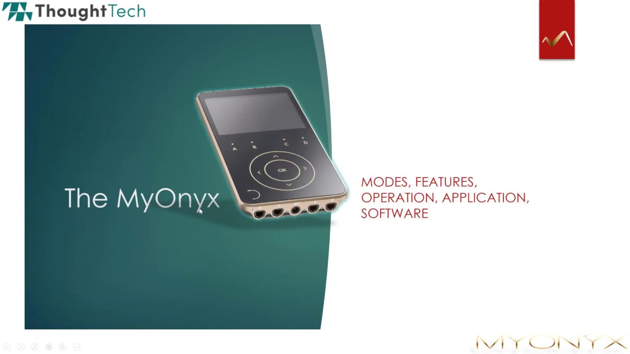 Product Introduction MyOnyx Webinar  |  Thought Tech