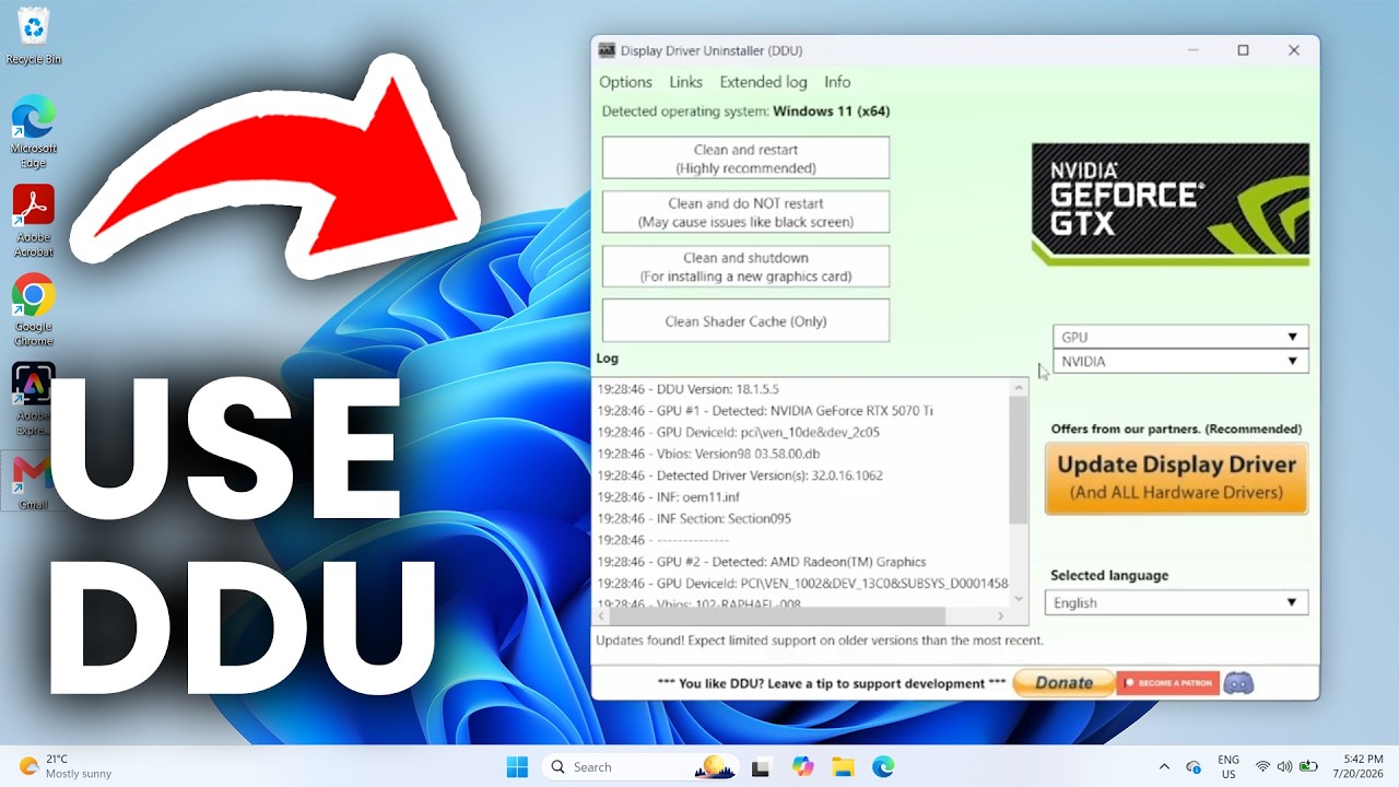 How To Use DDU - Display Driver Uninstaller