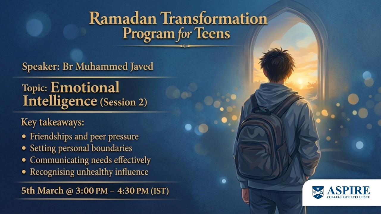 Day 07 | Teens RAMADAN Transformation 2026 | Dr Dawood Vaid