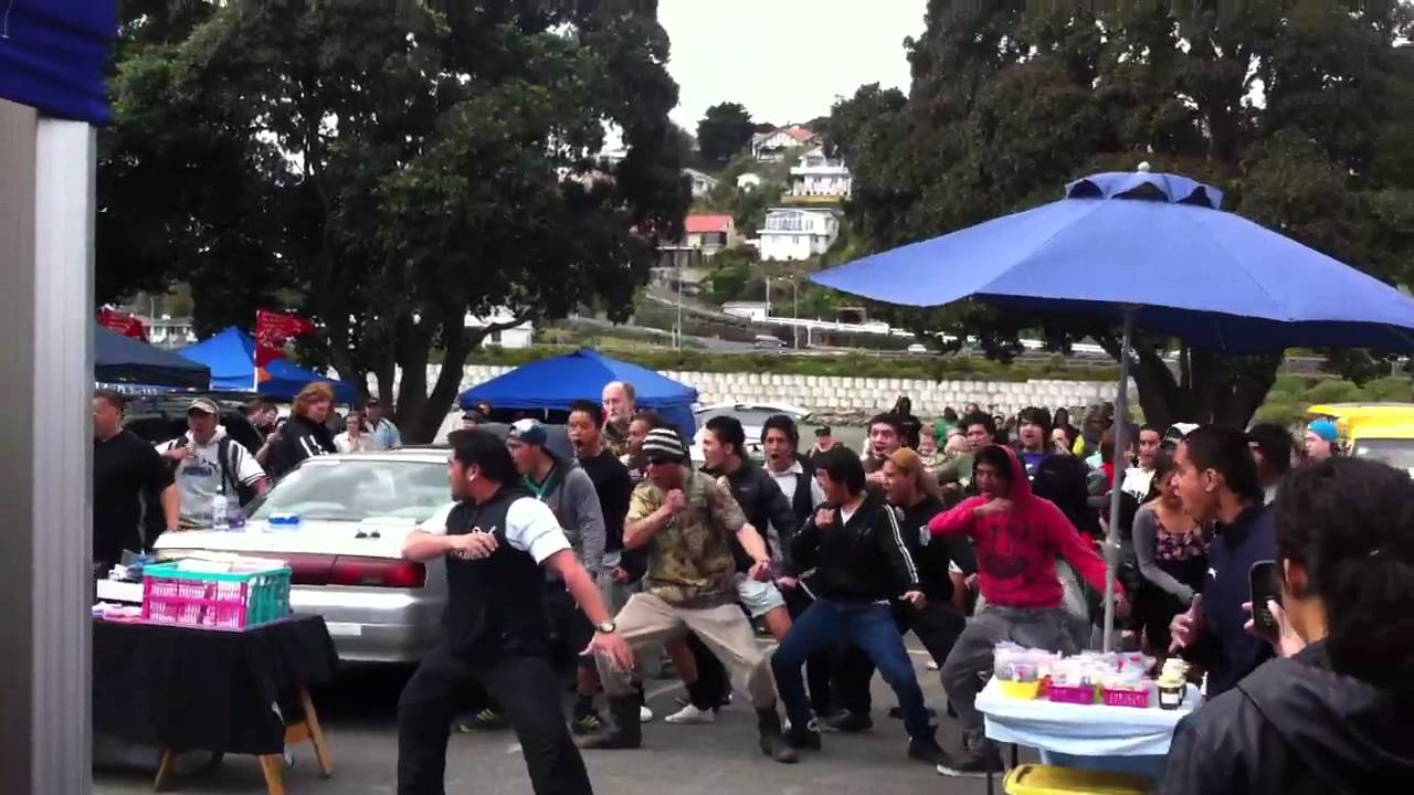 Flash mob haka whanganui