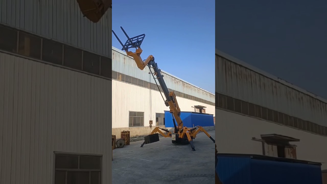 3 ton yellow spider crane 