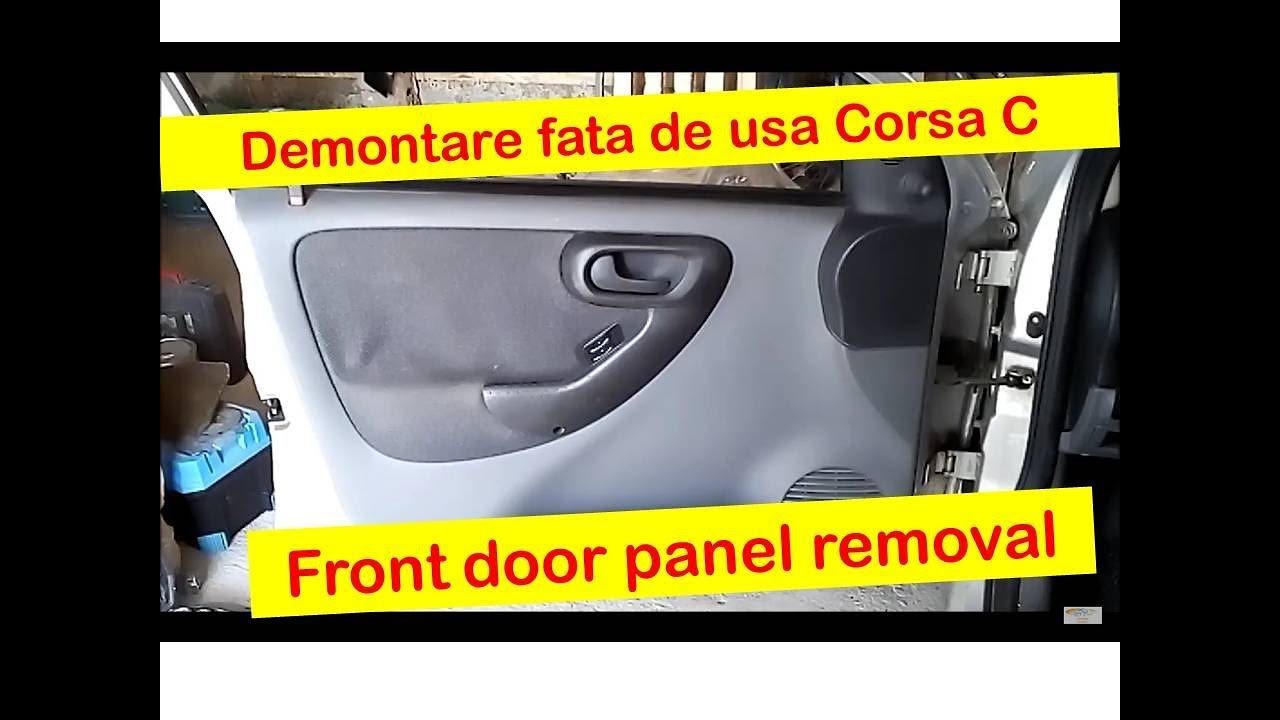 Demontare fata de usa Corsa C -- Front door panel removal
