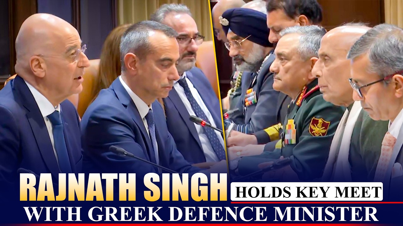 LIVE: Raksha Mantri Rajnath Singh holds meeting with Greek defence minister Nikos Dendias | India
