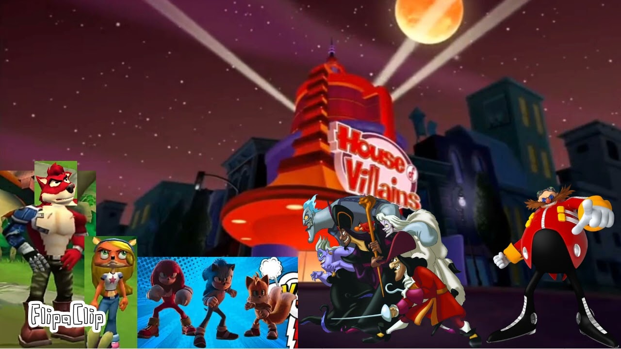 Sonic team vs the disney villains and dr eggman