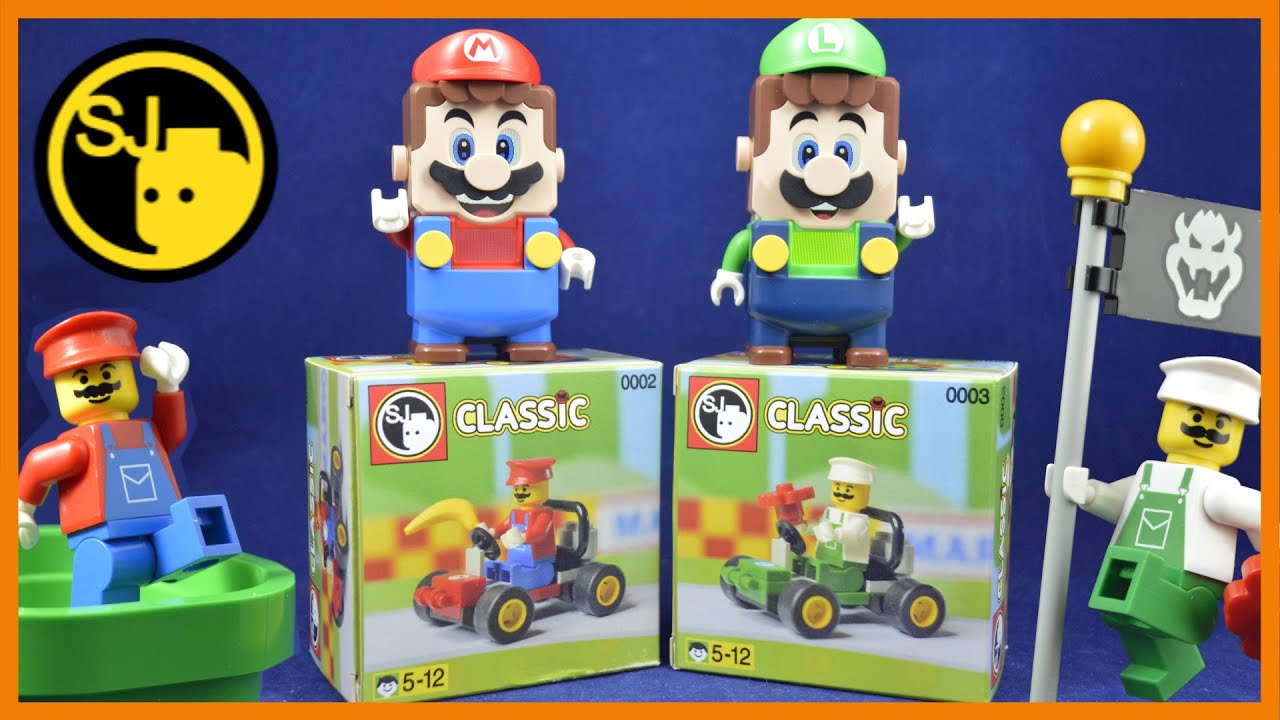 Пользовательские минифигурки Lego Mario и наборы Lego Mario Kart (обзоры пользовательских наборов...