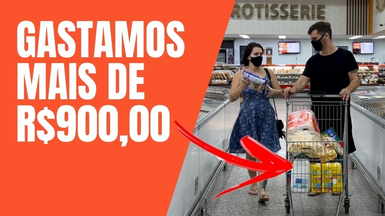 GASTAMOS MAIS DE 900,00 MESMO COMPRANDO POUQU&Iacute;SSIMAS COISAS NO MERCADO...