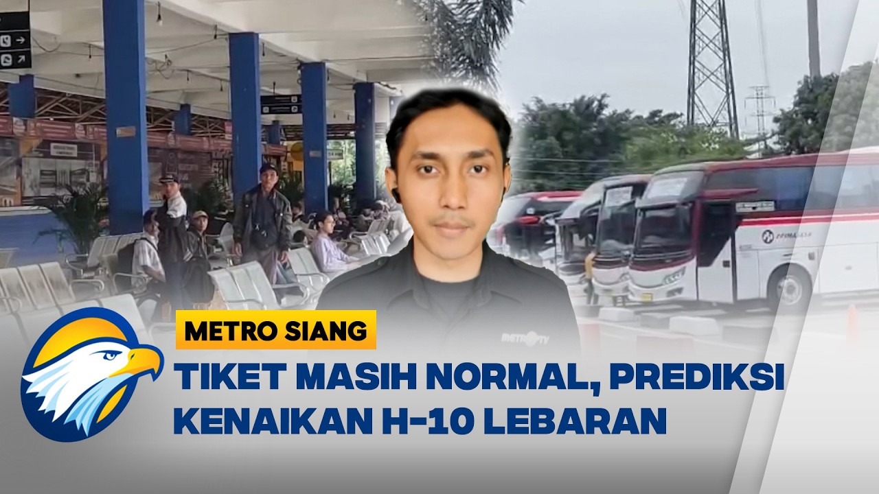 Situasi Terminal Kampung Rambutan Jelang Lebaran, Lonjakan Penumpang Belum Terlihat - [Metro Siang]