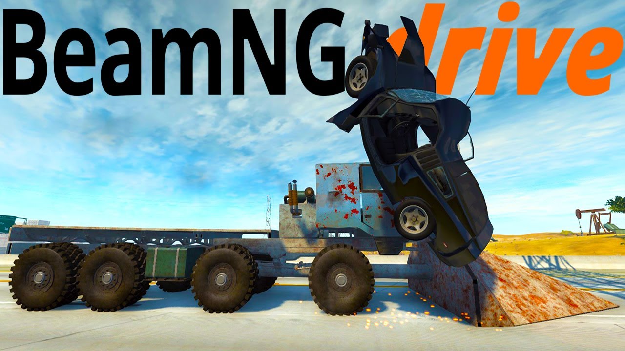 Driving A Large 8x8 Truck That Destroys Everything - Crash Hard 8x8 Big Rig - BeamNG Drive Gameplay