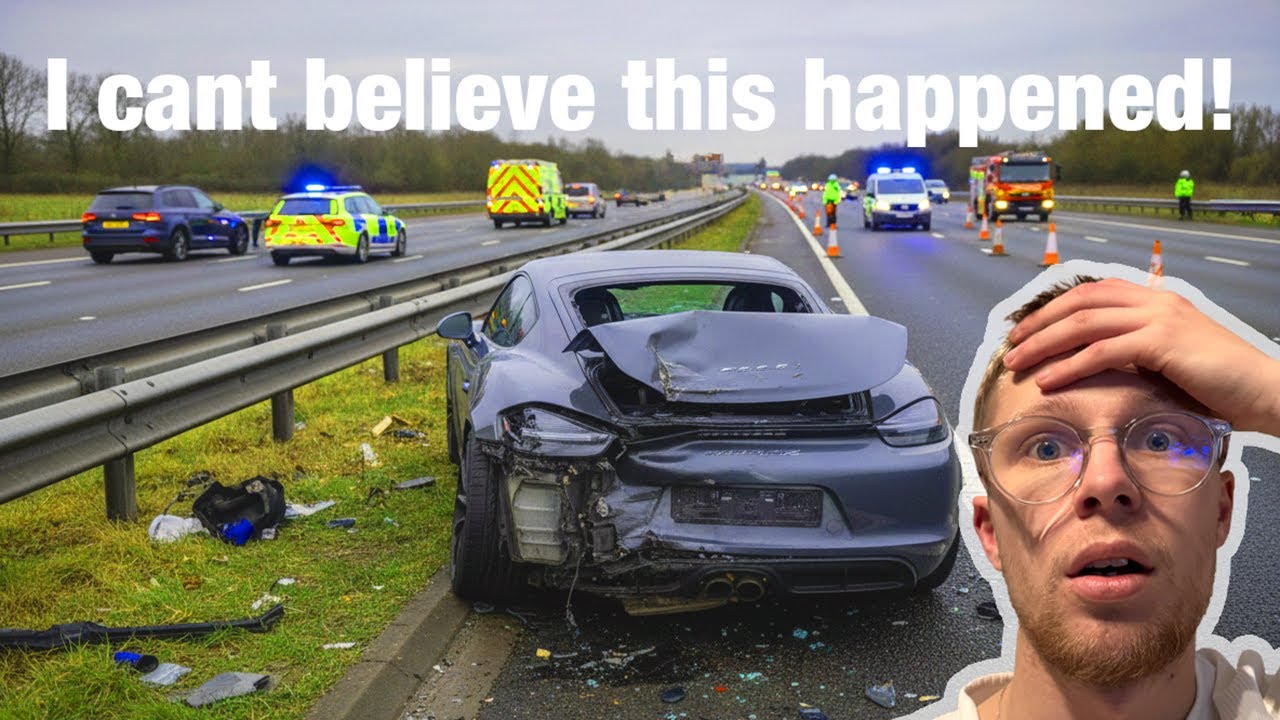 I watched this Porsche wipe out!