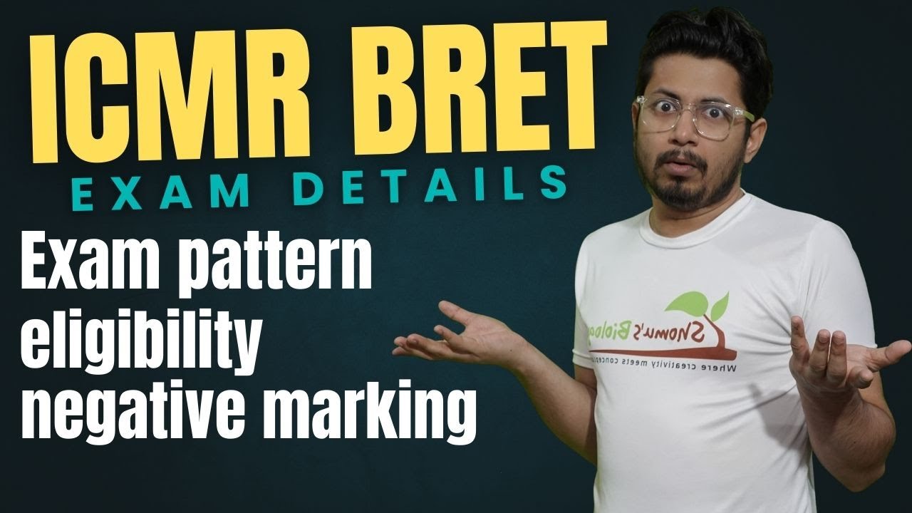 DHR ICMR BRET exam details | exam pattern | syllabus | eligibility | icmr bret exam preparation