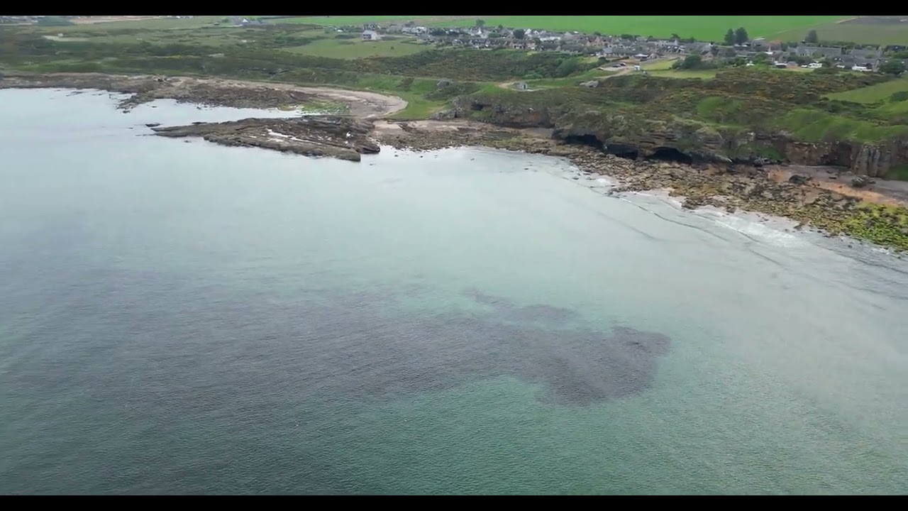 Hopeman harbour, west beach and to the caves and back